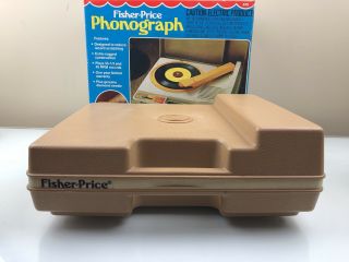 Vintage 1979 Fisher Price 825 Phonograph Record Player With Box