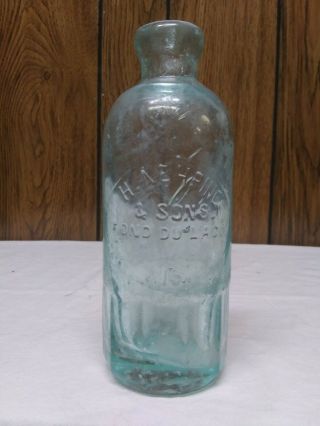 H.  Nehring & Sons Wi Blob Top Soda Bottle Fond Du Lac Wisconsin