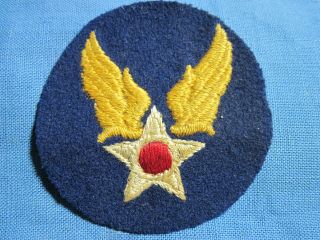 Vintage Ww2 Wwii Aac Aaf Army Air Force Headquarters Hq Theater Made Patch