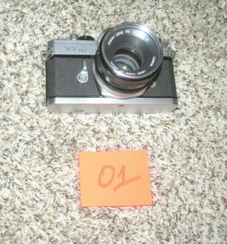 Vintage Canon Tlb 35mm Slr Film Camera W/ 50mm Lens (o1)