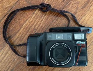 Vintage Nikon Tele Touch Point And Shoot Film Camera 38/65mm -