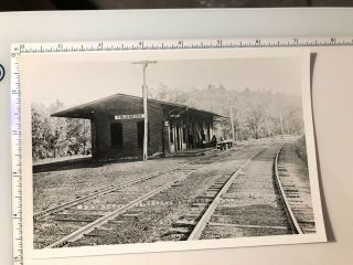 Vintage Photo Boston & Albany Railroad Train Station Coldbrook Ma