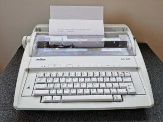 Brother Electronic Electric Typewriter Ax - 100 Portable - Perfect Order.