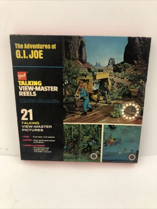 Vintage 1974gaf Talking View - Master Reels The Adventures Of Gi Joe