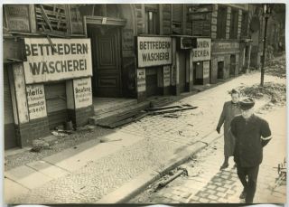 Wwii Press Photo: Berlin Street View After The Battle,  May 1945