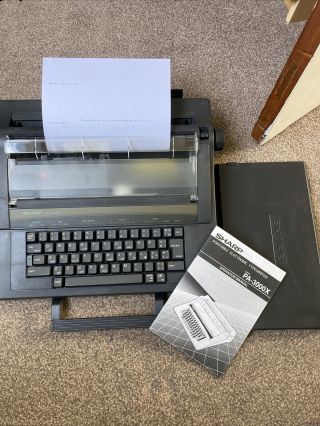 Vintage Sharp Pa - 3000x Electronic Electric Portable Typewriter