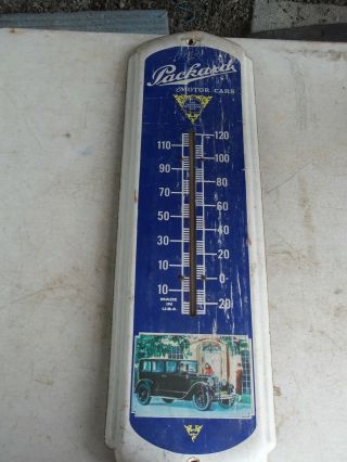 Vintage Packard Motor Cars Advertising Thermometer