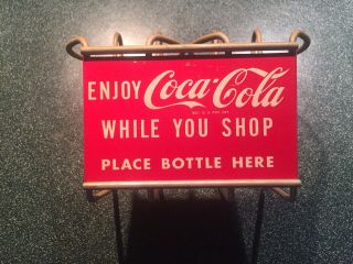 Coca Cola Shopping Cart Bottle Holder “enjoy Coca Cola While You Shop “
