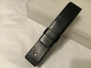 Montblanc Black Leather Pen Case/pouch