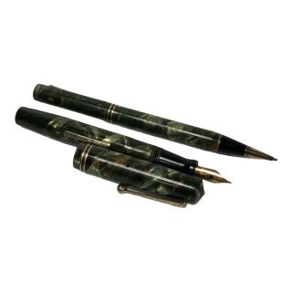 Wahl Oxford By Eversharp Vintage Fountain Pen And Pencil 14kt Gold Nib