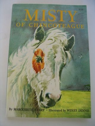 Vintage Signed Inscription Misty Of Chincoteague By Marguerite Henry Book