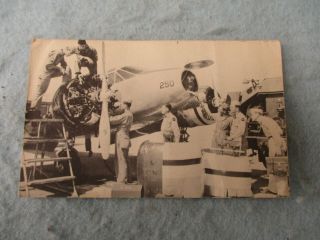 Wwii Aaf Photo Post Card At7 Airplane Navigator Training School Hondo Texas Ww2