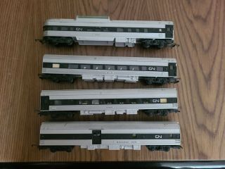 Vintage Tri Ang Canadian National Cn Passenger Cars X4 Oo/ho Scale