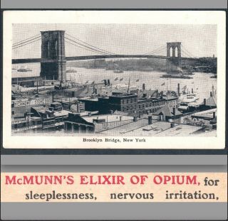 Opium Elixir Brooklyn Bridge 1900 