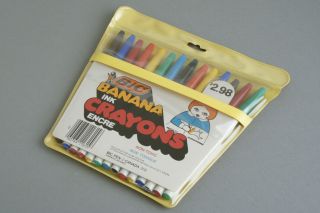 Vintage Bic Banana Ink Crayons Markers Made In Canada,  70s Or 80s