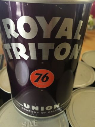 Can Of Royal Triton Motor Oil - -