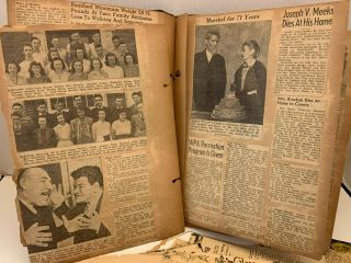 VINTAGE SCRAPBOOK NEWSPAPER CLIPS QUOTES KENTUCKY AREA 1940 ' S 2