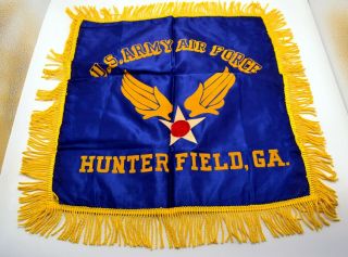 Wwii Us Army Air Forces Sweetheart Pillow Cover Sham Hunter Field,  Ga Georgia