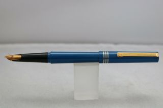 Vintage (c1980) Osmiroid Easy Change Italic Medium Fountain Pen,  Blue 2