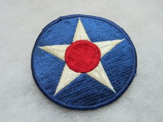 Wwii Era Us Army Ac Blue Circle Patch With White Star And Red Circle Patch Ltc