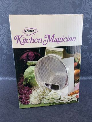 Vintage Popeil Kitchen Magician Food Cutter Slicer Shredder Retro Avocado Green
