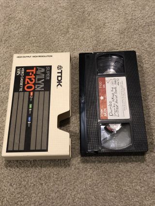 Vintage Vhs Blank Tape Disney Channel Hbo 1984 80s 1980s