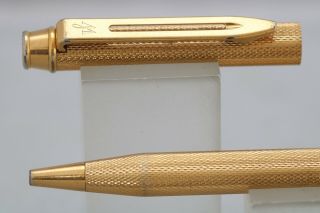Vintage (c1980) Waterman Barley Gold Plated Ballpoint Pen