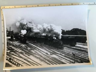 Vintage Photo Boston & Albany Railroad Train Yard Back Bay