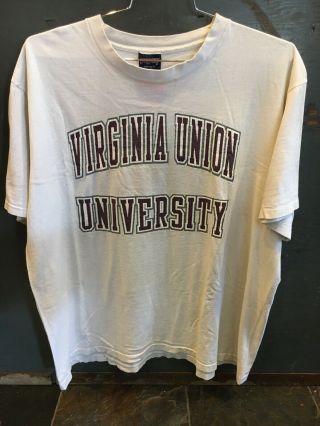 Vintage Virginia Union University T - Shirt - Size Xl - 90s - Made In Usa