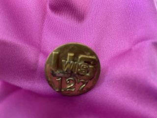 Wwii Regiment 127 Division Pin Screw Back Wisconsin U S Army