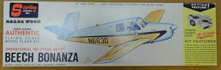 Vintage Sterling Models Inc.  Beech Bonanza A3 Model Airplane Kit - One
