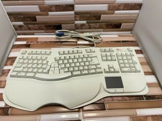 Vintage Pc Concepts Sk - 6000 Ergonomic Keyboard 5 Pin Adapters