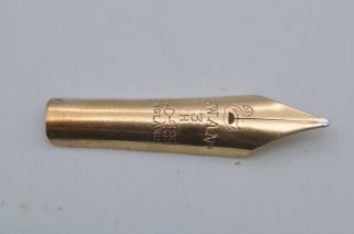 Lovely Vintage Parker Mabie Todd Swan No3h Spare Fountain Pen Nib - 14ct Gold
