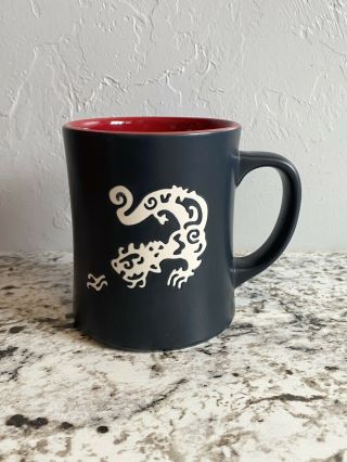 Starbucks Komodo Dragon Blend Mug 2011 Year Of The Dragon Black Bone China 16 Oz