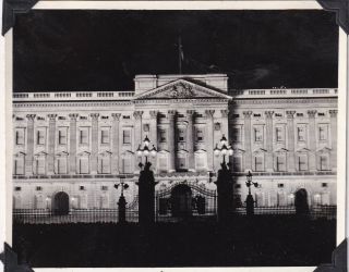 Wwii Aaf Photo Buckingham Palace At Night Ve Day London 1945 England 69
