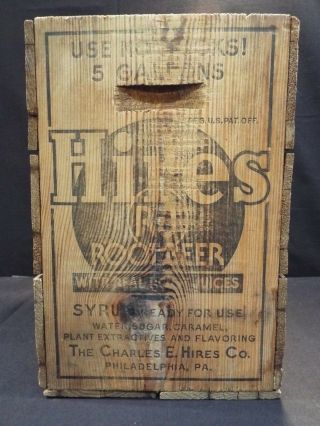 Vintage Hires Root Beer Syrup Crate