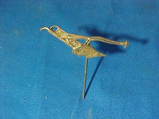 Late 19thc Syracuse Chilled Plow Co Advertising Figural Stick Pin
