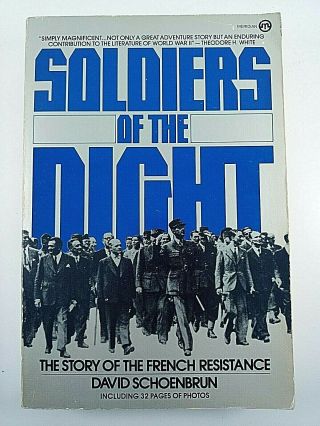 Ww2 French France Resistance Soldiers Of The Night Reference Book