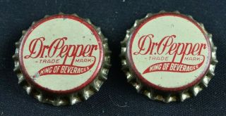 Dr.  Pepper King Of Beverages Bottle Cap Cork Lined