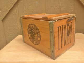 Proctor & Gamble Ivory Soap Wood Box Crate 9 