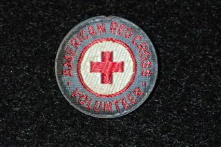 Ww2 Us American Red Cross Volunteer Lapel Pin Back Cloth Type Arc