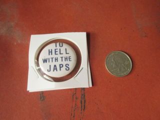 Wwii Homefront Anti Axis To Hell With The Japanese Pin
