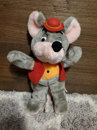 Large Chuck E Cheese Plush Vintage 1988 Approx 16 " Doll