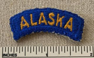 Vintage Wwii Alaska Us Army Air Command Segment Rocker Patch Military Rocker