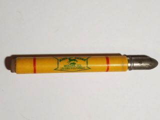 John Deere Bullet Pencil,  S.  M.  Postlewait,  Bement,  Illinois.