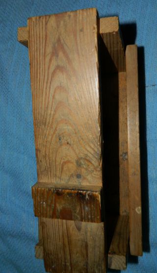 Vintage Collectible Handmade Wood Shoeshine Stand And Tool Box Carrier