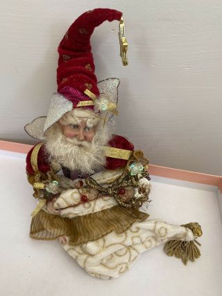 7 " Small Mark Roberts Father Christmas Fairy Santa Doll Figurine