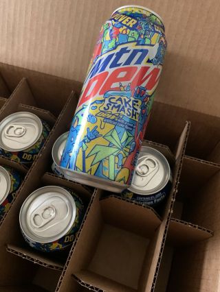 Mountain Dew Cake Smash 6 Pack Limited Edition Mtn Dew Rare