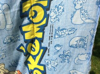 Vintage Pokemon Twin Size Comforter Blanket 1998 Minor Damage 84 