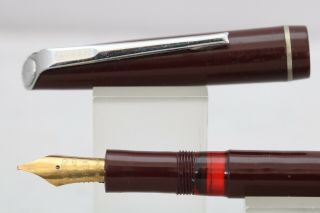 Vintage (c1970) Osmiroid No.  75 Rolatip Broad Piston Fill Fountain Pen,  Ct